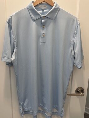 Peter Millar Light Blue Performance Polo Shirt